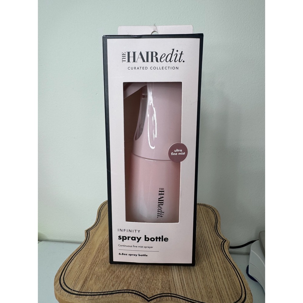 The Hair Edit Infinity Spray Bottle 6.8oz Continuous Fine Mist Sprayer Pink